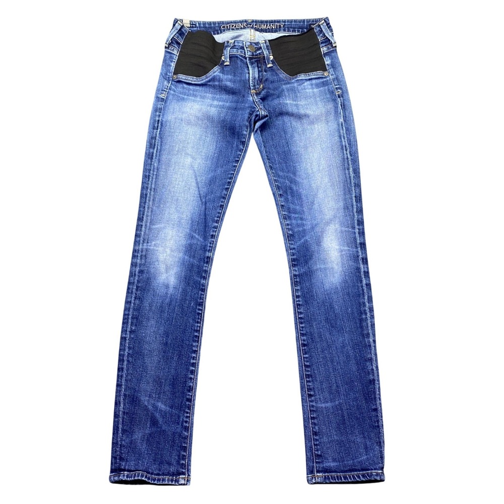 Citizens of Humanity Racer Maternity Skinny Jeans Blue Wash Size 26 1496-357